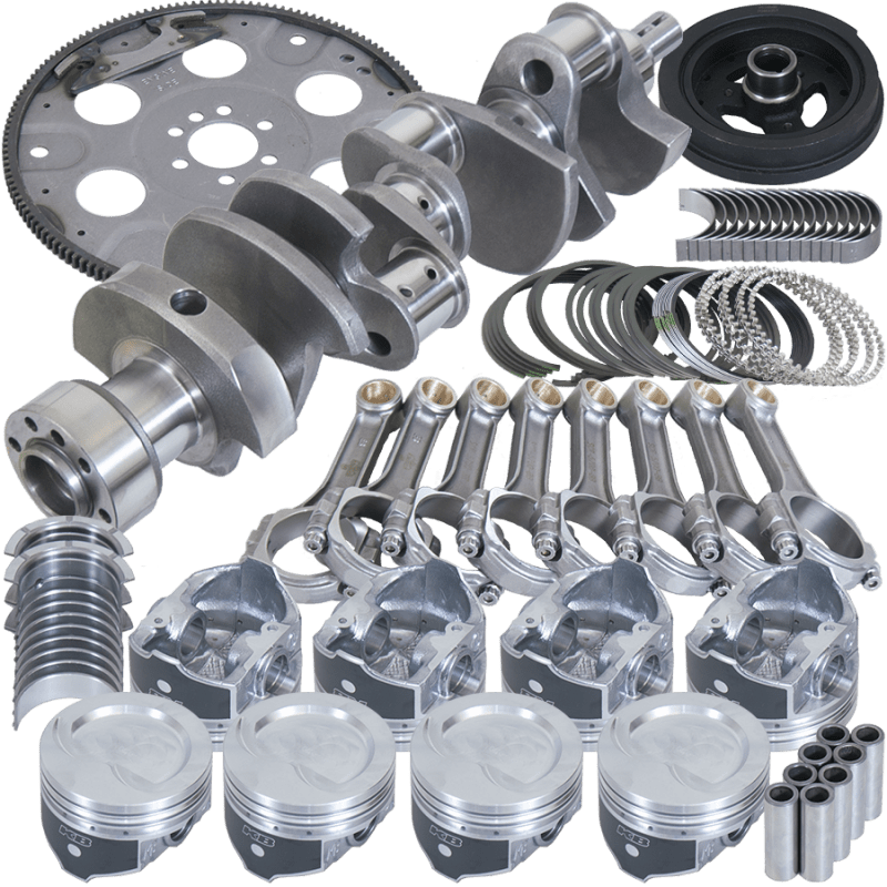 Eagle Chevy 350 1Pc 3.750in Crank 5.700in I - Beam Rod 4.060in Pistons 153 Tooth FP Balanced Assembly - My Store