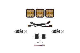 compare product Diode Dynamics SS5 Sport Universal CrossLink 3-Pod Lightbar - Yellow Combo