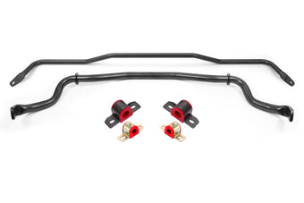 compare product BMR 15-22 S550 Mustang Sway Bar Kit with Bushings Front and Rear Black Hammertone