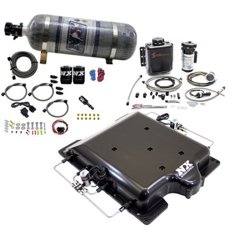 compare product Nitrous Express Dodge Hellcat Supercharger Lid Nitrous/Water Injection Kit (100-400HP) w/12lb Bottle