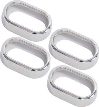compare product Kentrol 07-10 Jeep Wrangler JK Interior Door H/le Bezels 4 Pieces - Polished Silver