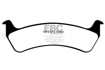 compare product EBC 92-94 Jeep Grand Cherokee 4.0 Greenstuff Rear Brake Pads
