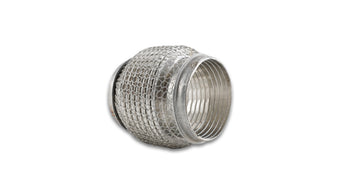 compare product Vibrant SS Flex Coupling with Interlock Liner and Mesh Braid 3in inlet/outlet x 4in long