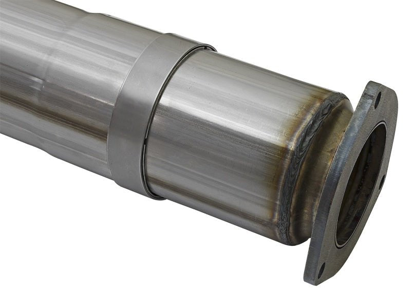 aFe Large Bore - HD 5in DPF Back 409 SS Exhaust System w/Black Tip 2017 Ford Diesel Trucks V8 6.7L(td) - My Store