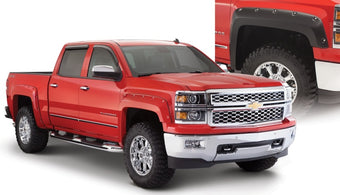 compare product Bushwacker 14-18 Chevy Silverado 1500 Fleetside Pocket Style Flares 4pc - Black