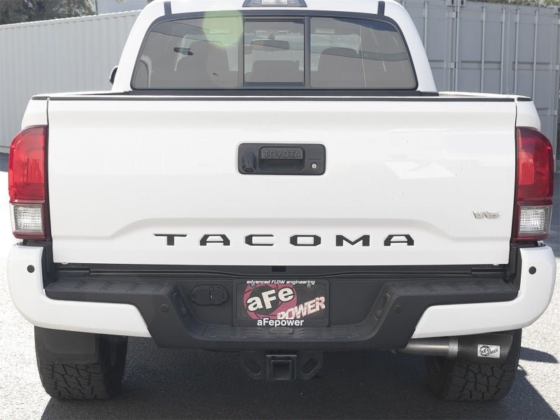aFe MACH Force - Xp 2 - 1/2in 304 SS Cat - Back Exhaust w/Black Tips 2016+ Toyota Tacoma L4 - 2.7L / V6 - 3.5L - My Store