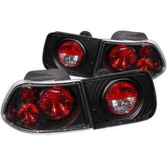 compare product ANZO 1996-2000 Honda Civic Coupe Taillights Black
