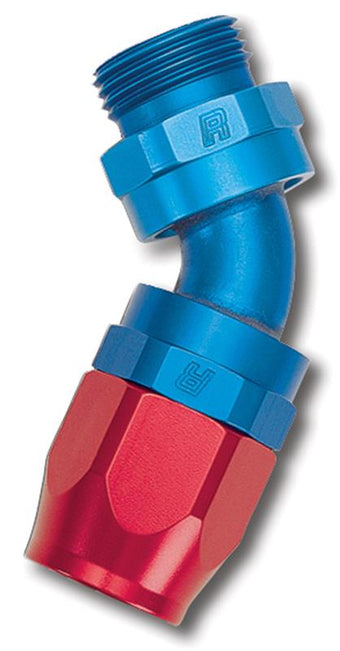compare product Russell Performance -10 AN Black Male SAE Port to -8 Hose 90 Degree (-10 Port 7/8in-14 Thread)