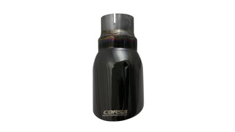 compare product Corsa Single Universal 2.5in Inlet / 4in Outlet Black PVD Pro-Series Tip Kit