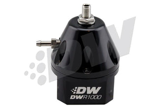 compare product DeatschWerks DWR1000iL In-Line Adjustable Fuel Pressure Regulator - Titanium