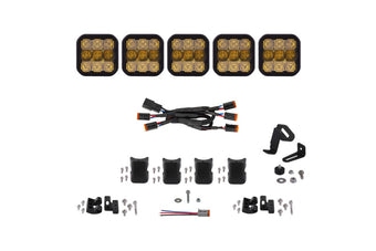 compare product Diode Dynamics SS5 Pro Universal CrossLink 5-Pod Lightbar - Yellow Combo