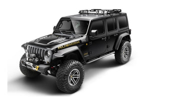 compare product Bushwacker 18-21 Jeep Wrangler JL (2-Door & 4-Door) Flat Style Flares 4pc - Black