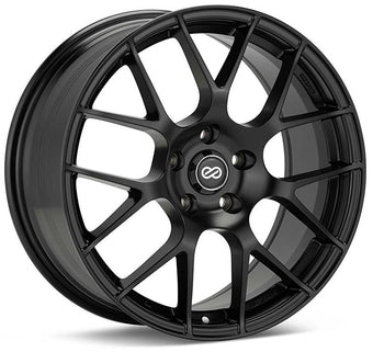 compare product Enkei Raijin 18x8 45mm Offset 5x114.3 Bolt Pattern 72.6 Bore Dia Matte Black Wheel