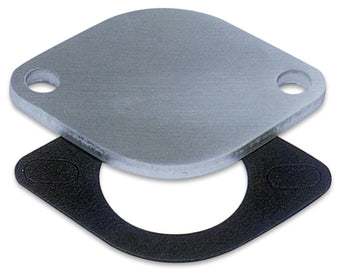 compare product Moroso Chevrolet V8/90 Degree V6 Waterneck Block-Off Plate - 1/2in - Aluminum