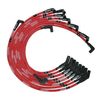 compare product Moroso Ford 351C/390/429/460 Sleeved HEI 135 Ends Ultra Spark Plug Wire Set - Red