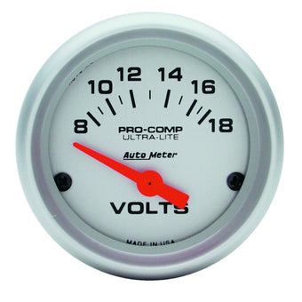 compare product Autometer Ultra-Lite 52mm Short Sweep Electronic Voltage Gauge