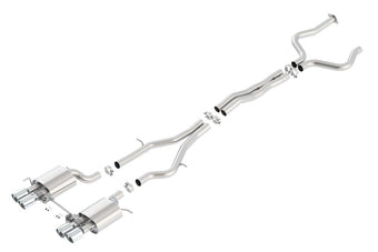 compare product Borla 2016 Cadillac ATS-V 3.6L Twin Turbo Catback Exhaust 4in Tips Dual Split Rear Exit