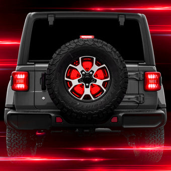 compare product XK Glow Jeep 5th Wheel Light w/ Brake, Running, Reverse and Turn Signal Lights