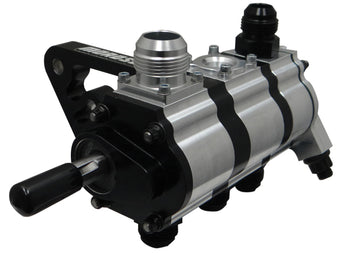 compare product Moroso 3 Stage Dry Sump Oil Pump w/Fuel Pump Drive - Tri-Lobe - Left Side - 1.200 Pressure