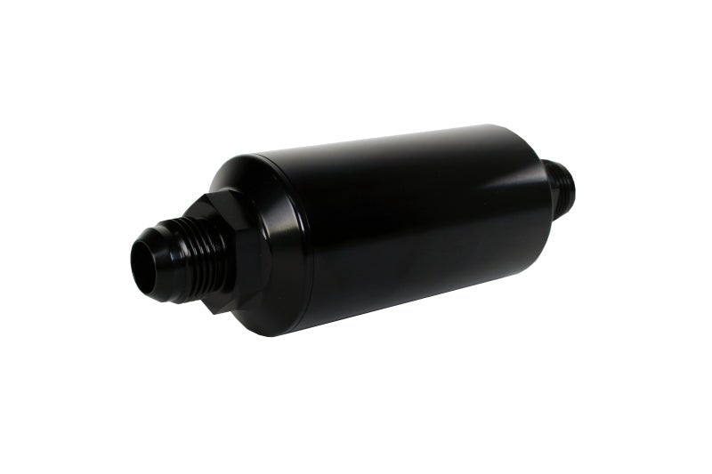Aeromotive In - Line Filter - (AN - 10 Male) 10 Micron Fabric Element Bright Dip Black Finish - My Store