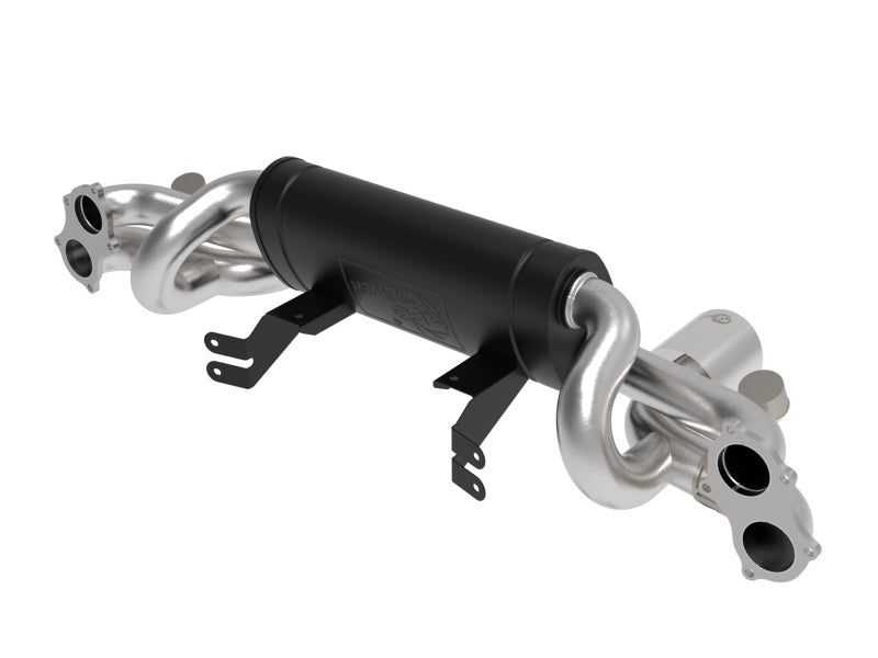 aFe MACHForce XP 2.25in - 2.5in 304SS Exhaust Cat - Back 20 - 22 Porsche Cayman GT4 (718) - Carbon Tips - My Store