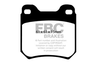 compare product EBC 97-01 Cadillac Catera 3.0 Ultimax2 Rear Brake Pads