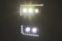 AlphaRex 17 - 20 Ford Raptor NOVA LED Proj Headlights Plank Style Matte Black w/Activ Light/Seq Signal - My Store