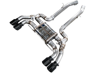 compare product AWE Tuning 20-25 BMW X3 M/M Comp (F97) AWD SwitchPath Axle-Back Exhaust - Diamond Black Tips