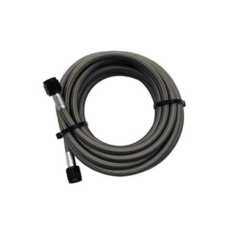 compare product Snow Performance 5ft Stainless Steel Braided Water Line (4AN Black)