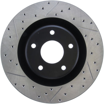 compare product StopTech Power Slot 05-07 Cadillac XLR / 06-09 Chevy Corvette Front Right Drilled & Slotted Rotors