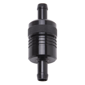 compare product Edelbrock Fuel Filter Aluminum 3In X 01/ 1/8In 3/8In Inlet/Outlet Black