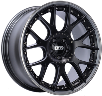compare product BBS CH-RII 21x9.5 5x112 Satin Black Wheel w/ Polished SS Lip w/ Motorsport Etch