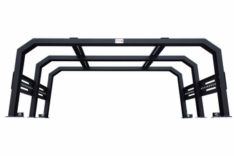 compare product Fishbone Offroad 20+ Jeep Gladiator Bed Rack Full Tackle Rack - Black Powdercoat