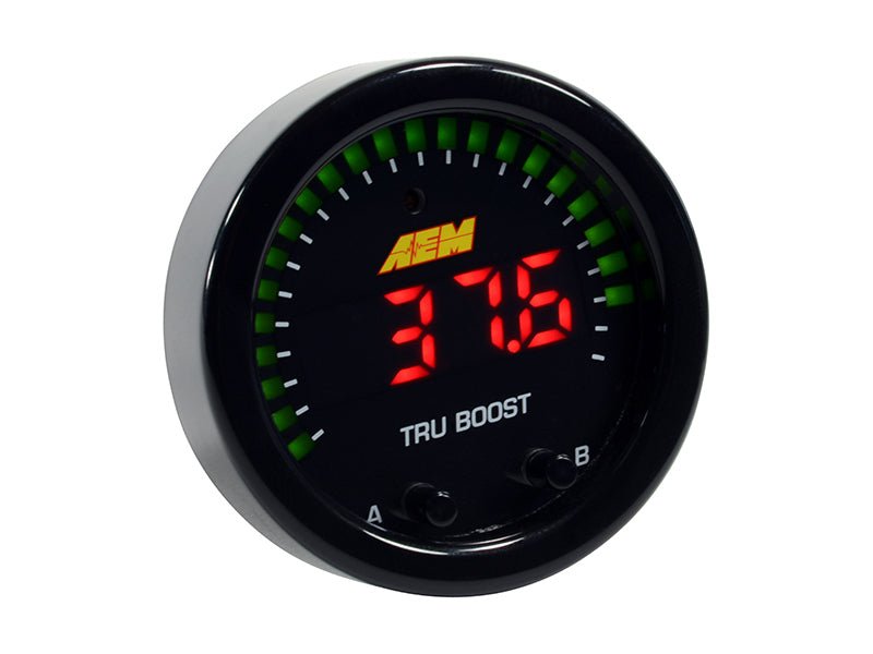 AEM X - Series Tru - Boost Controller Gauge w/ Boost Control Solenoid 80PSIg Internal MAP Sensor - My Store