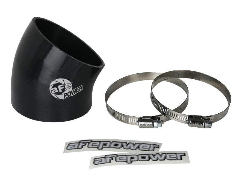 aFe MagnumFORCE Air Intake System Spare Parts Kit 3 - 1/2in ID x 30 Deg. Silicone Elbow Coupler - Black - My Store