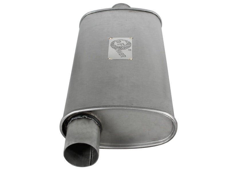 aFe Scorpion Replacement Alum Steel Muffler Double Layer 2 - 1/2in In/Out Center/Offset 18inL x9inW - My Store
