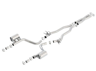compare product Borla 2015 Dodge Challenger Hellcat 6.2L V8 ATAK Catback Exhaust No Tips Factory Valance