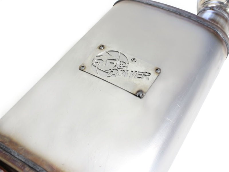 aFe MACHForce XP Exhaust 11 - 14 Ford Mustang GT V8 - 5.0L 3in. SS Axle - Back w/Polished Tips - My Store