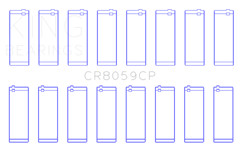 King General Motors Duramax Diesel L86/ LT1/ LT4 Connecting Rod Bearing Set - Tri - Metal Copper Based - My Store