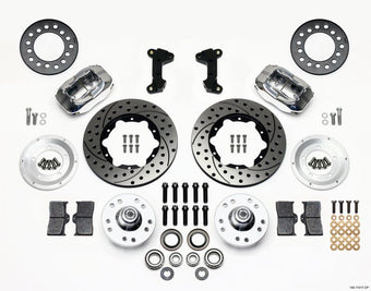 compare product Wilwood Forged Dynalite Front Kit 11.00in Drill-Polished 74-80 Pinto/Mustang II Disc Spindle only