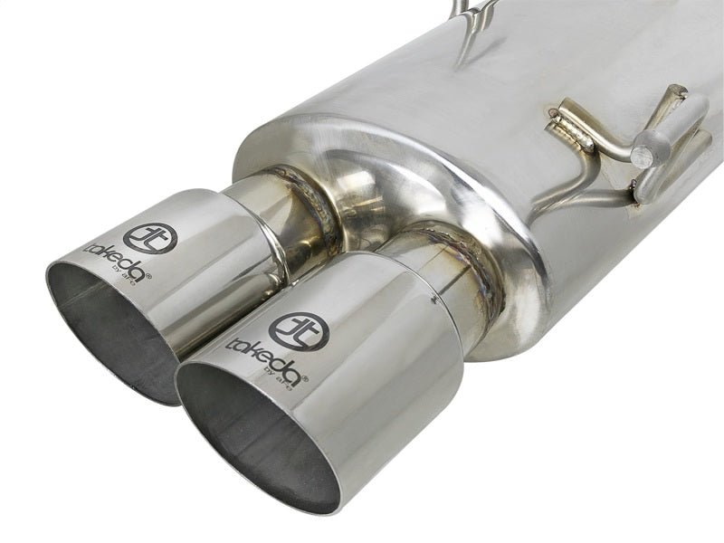 aFe Takeda 3in SS Exhaust Cat - Back 15 - 16 Subaru WRX/STI 2.0L/2.5L Polished Tips - My Store