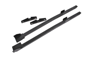 compare product BMR 94-04 Mustang Hardtop Only Weld-On Boxed Premium Subframe Connectors - Black Hammertone
