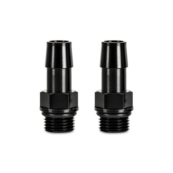 compare product Mishimoto 16X1.5 TO 1/2in. Hose Barb Aluminum Fittings (Pack of 2)