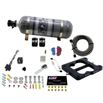 compare product Nitrous Express Q-Jet/Holley Spread Bore Nitrous Kit (50-300HP) w/Composite Bottle