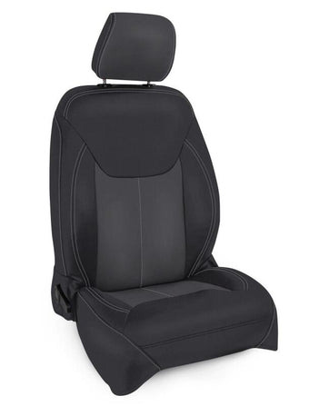 compare product PRP 13-18 Jeep Wrangler JK Front Seat Covers/2 door or 4 door (Pair) - Black/Grey