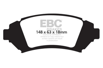 compare product EBC 05 Buick Le Sabre (FWD) 3.8 (16in Wheels) Redstuff Front Brake Pads