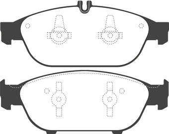 compare product EBC 12+ Mercedes-Benz E550 4.6 Twin Turbo Coupe Yellowstuff Front Brake Pads