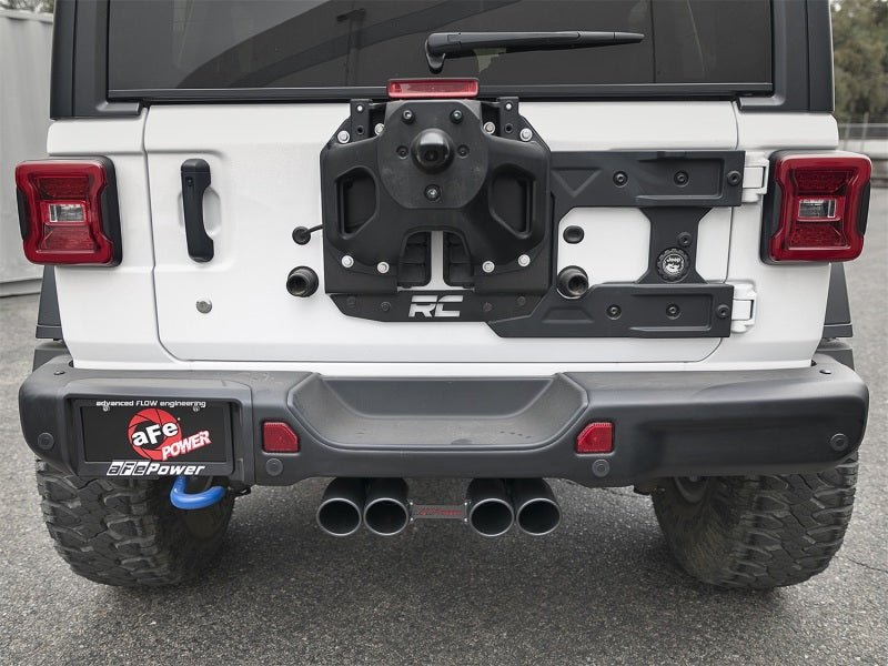 aFe Rebel Series 2.5in. 304 SS C/B Exhaust System 2018 Jeep Wrangler (JL) V6 - 3.6L - Black Tip - My Store