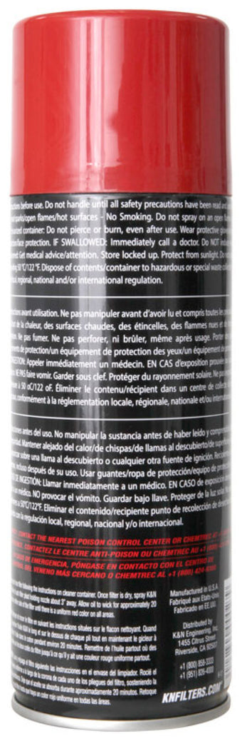 compare product K&N 12.25 oz. Aerosol Air Filter Oil