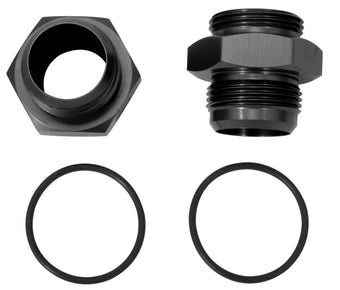 compare product Moroso Vacuum Pump Fitting 16An to -16An w/O-Ring - Aluminum - 2 Pack